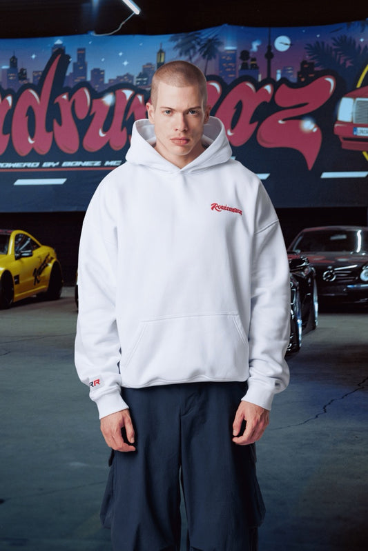 Roadrunnaz Logo Hoodie white